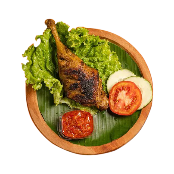 Bebek Bakar + Nasi Pulen