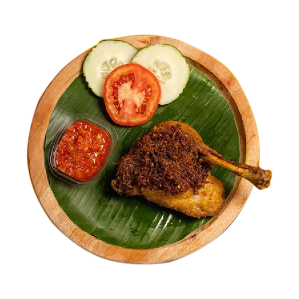 Bebek Bumbu Hitam + Nasi Liwet