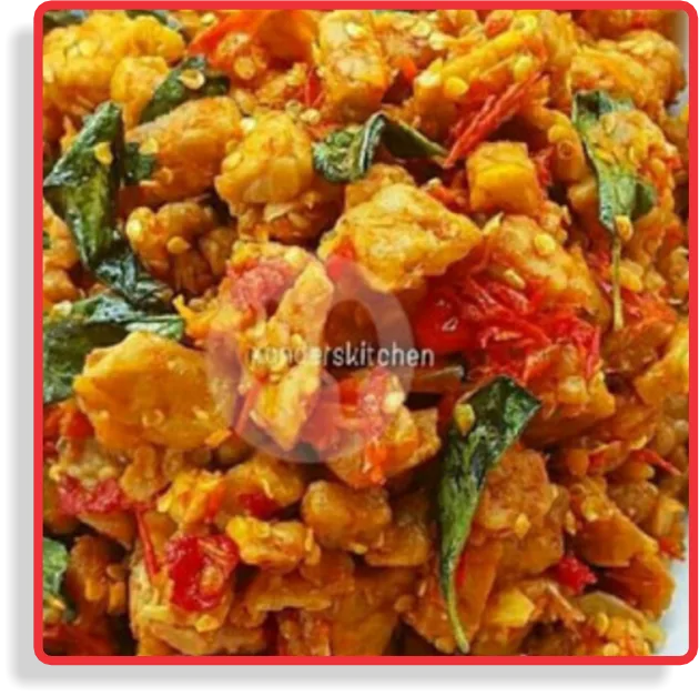 Tahu Tempe Sambal Merah