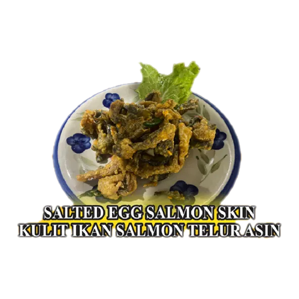 Kulit Ikan Salmon Telur Asin