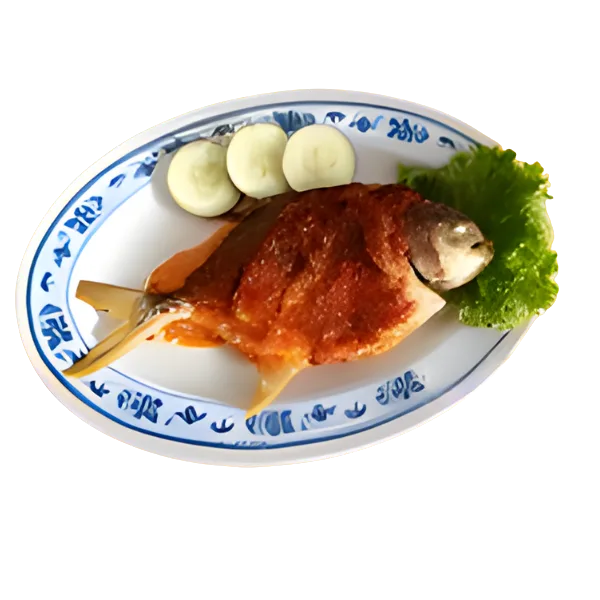Ikan Bawal Bakar Sambal Ebi
