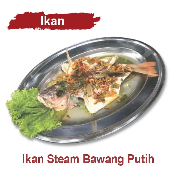 Ikan Steam Bawang Putih
