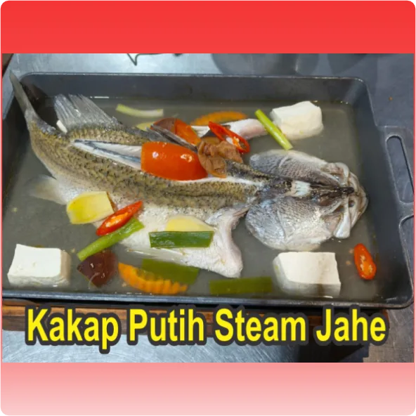 Kakap Putih Steam Jahe