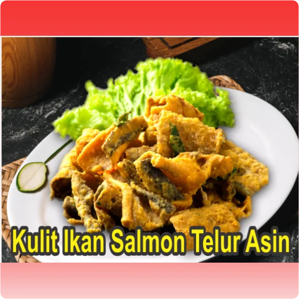 Kulit Ikan Salmon Telur Asin