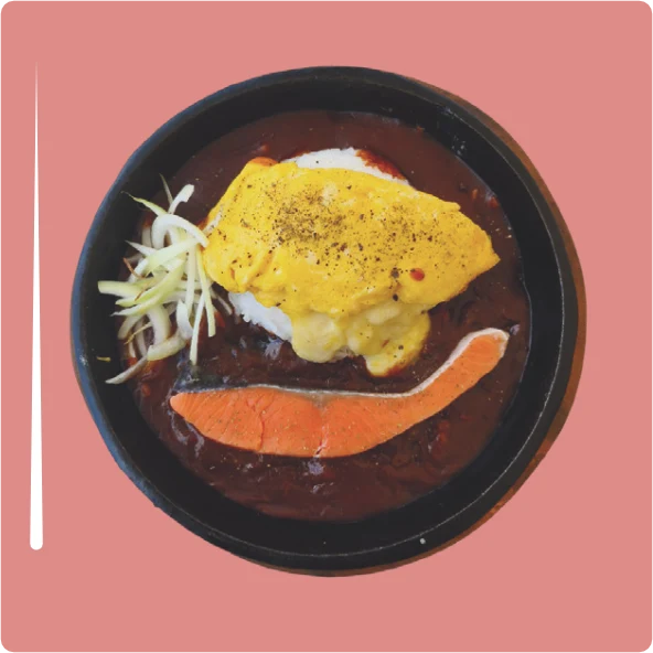 Cheesy Omellette with Salmon